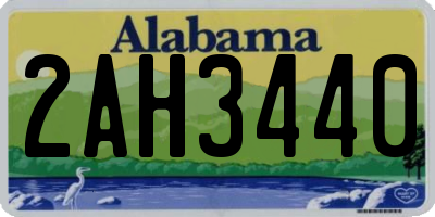 AL license plate 2AH3440