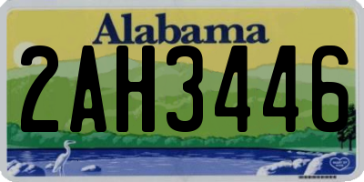 AL license plate 2AH3446