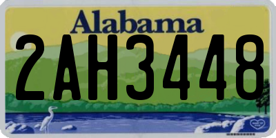 AL license plate 2AH3448