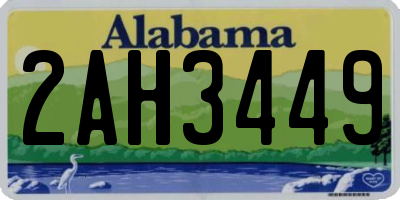 AL license plate 2AH3449