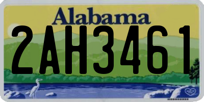 AL license plate 2AH3461