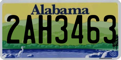AL license plate 2AH3463