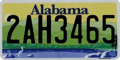 AL license plate 2AH3465
