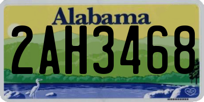 AL license plate 2AH3468