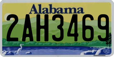 AL license plate 2AH3469