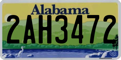 AL license plate 2AH3472