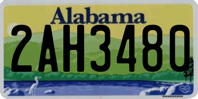 AL license plate 2AH3480