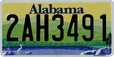 AL license plate 2AH3491