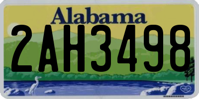 AL license plate 2AH3498
