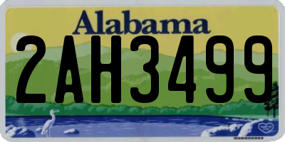 AL license plate 2AH3499