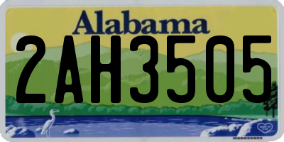 AL license plate 2AH3505