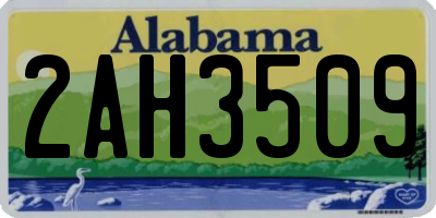 AL license plate 2AH3509