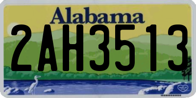 AL license plate 2AH3513