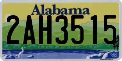 AL license plate 2AH3515
