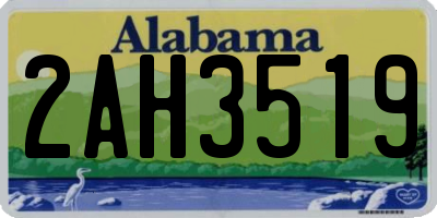 AL license plate 2AH3519