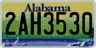 AL license plate 2AH3530