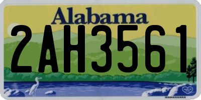 AL license plate 2AH3561