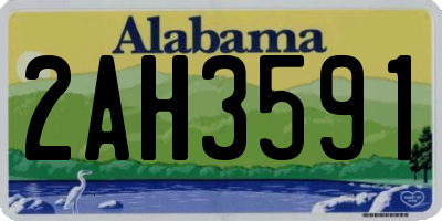 AL license plate 2AH3591