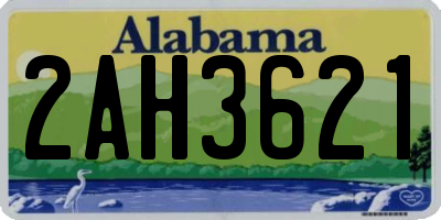 AL license plate 2AH3621