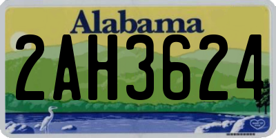AL license plate 2AH3624