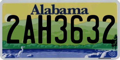 AL license plate 2AH3632