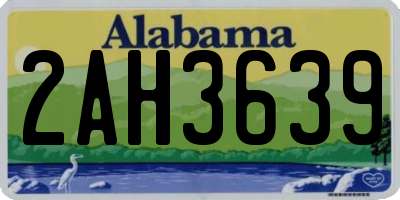 AL license plate 2AH3639