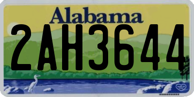 AL license plate 2AH3644