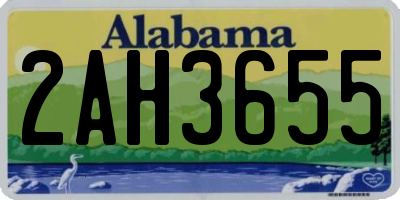 AL license plate 2AH3655