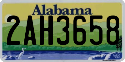AL license plate 2AH3658