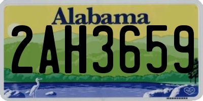 AL license plate 2AH3659
