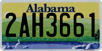 AL license plate 2AH3661