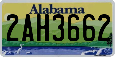 AL license plate 2AH3662