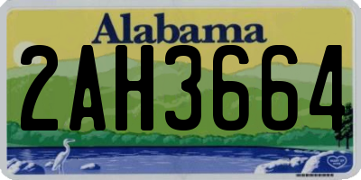 AL license plate 2AH3664