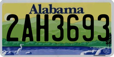 AL license plate 2AH3693