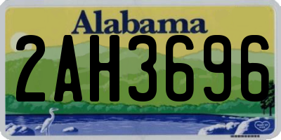 AL license plate 2AH3696