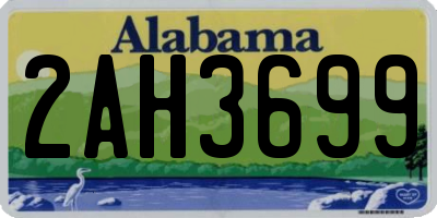 AL license plate 2AH3699