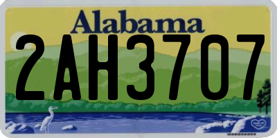 AL license plate 2AH3707