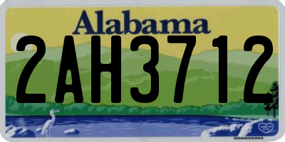 AL license plate 2AH3712