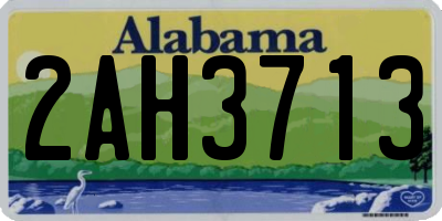 AL license plate 2AH3713