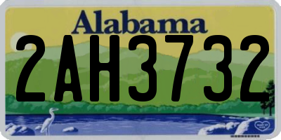 AL license plate 2AH3732