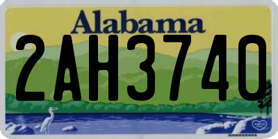 AL license plate 2AH3740