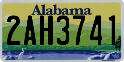 AL license plate 2AH3741