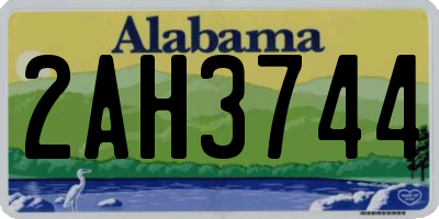 AL license plate 2AH3744