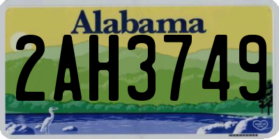 AL license plate 2AH3749