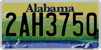 AL license plate 2AH3750