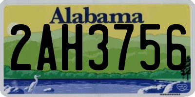 AL license plate 2AH3756