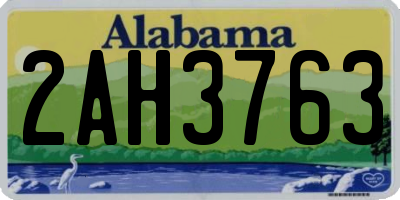 AL license plate 2AH3763