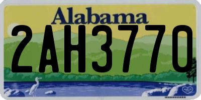 AL license plate 2AH3770