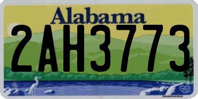 AL license plate 2AH3773