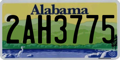 AL license plate 2AH3775